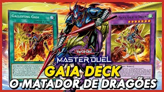 GAIA THE CHAMPION DRAGON  O MATADOR DE DRAGÕES NO MASTER DUEL DECK PROFILE amp REPLAYS [upl. by Ordisy]