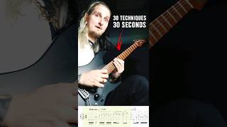 30 guitar techniques in 30 SECONDS [upl. by Thgiwd]