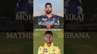 Mohammad Siraj vs Mathisa Pathirana 🔥  3 Ball Challenge 😱 realcricket24 cricket rc24 [upl. by Odnamla406]