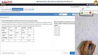 🎯 Adda247 SBI Clerk live mock test📚✍️  93 Percentile 🤯  How to Attempt Mock sbiclerk sbi [upl. by Chrisse566]