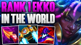 BEST EKKO PLAYER IN THE WORLD CARRIES HIS TEAM  CHALLENGER EKKO MID GAMEPLAY  Patch 1323 S13 [upl. by Akyeluz]