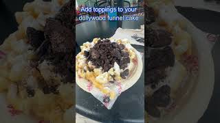 Add Toppings to your Dollywood Funnel cake [upl. by Drais]