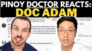 FILIPINO DOCTOR REACTS DOC ADAM CONTROVERSY [upl. by Cicenia]