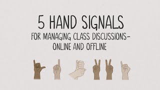 Using Hand Signals for More Equitable Discussions [upl. by Neit]