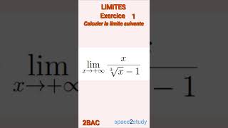 Exercice 1 Limites 2BAC Maths [upl. by Aneris335]