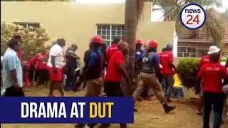 WATCH Stun genade and rubber bullets fly at DUT [upl. by Pulsifer]