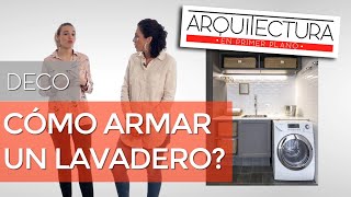 CÓMO ARMAR UN LAVADERO MODERNO Y FUNCIONAL EN CASA  DECORACIÓN DE INTERIORES [upl. by Atival]