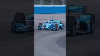 Scott McLaughlin gets it done again on an oval indycar racing scottmclaughlin milwaukee [upl. by Ahsiekat]