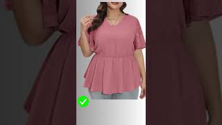 Flattering Tops To Hide Tummy elegantlady elegantstyle style fashionideas classyandelegant [upl. by Mozza472]