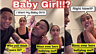 RISS amp QUAN RISSA TELLS QUAN SHE WANTS A BABY GIRL NOW [upl. by Adekahs]