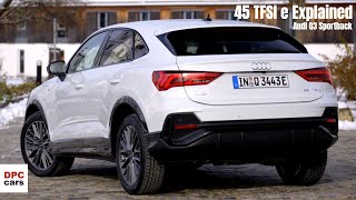 2021 Audi Q3 Sportback 45 TFSI e Explained [upl. by Ardnauqal]