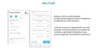 Appli CafMon compte  Modifier son adresse [upl. by Yud]