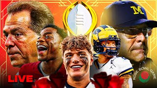 LIVE from the Rose Bowl MichiganAlabama amp TexasWashington previews 🏆 [upl. by Haldas]