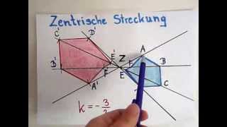 Zentrische Streckung  Erklärung und Beispiel [upl. by Sylram]