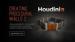 GaTu  Houdini Engine  Creating Procedural Walls Part 2 [upl. by Niras240]