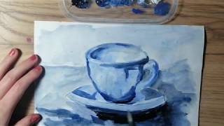 Monochromatic Acrylic Painting for beginners [upl. by Eardnoed197]