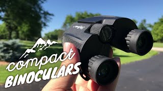 10X25 Compact Lightweight Binoculars Review [upl. by Nnaylloh101]