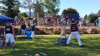 Fastest To Cut Wins  Wood Chopping Competition NZ woodchopping nz [upl. by Ettesel]