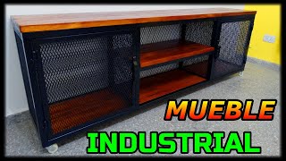 Mueble industrialHierro y maderaIron and wood [upl. by Audri]