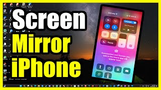 How to Screen Mirror your Apple iPhone to Windows 10 or 11 PC Easy Method [upl. by Ecydnac415]