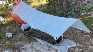 JMT 2024  Day 5 Part 6  The Perfect Campsite for My UL Ultralight Tarp amp Bivy Setup [upl. by Caitlin]