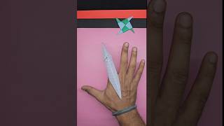 How to make ninja claws  blade with paper  paper origami [upl. by Kifar920]