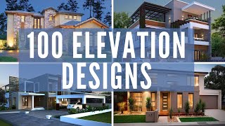 Top 100 FRONT ELEVATION designs for small to large double storey houses Front elevation modern home [upl. by Paapanen]