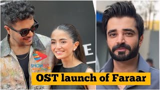 Faraar Drama OST launch  Hamza Ali Abbasi  Asim Azhar  Meerub Ali amp Sohai Ali Abro amp More [upl. by Ohl251]