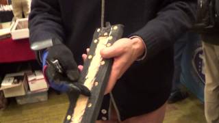 New York Custom Knife Show 2013  Rockstead Knives Pt 2 Cut Test Demo [upl. by Ydnir]