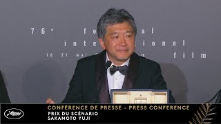 Monster – Award of the best Screenplay – Press Conference – Cannes 2023 [upl. by Samantha]