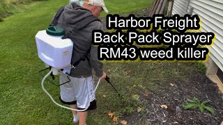 BEST SPRAYER weed killer poison  Harbor Freight Niagara 56645 Chemical Sprayer backpack RM43 [upl. by Ahsiekram]