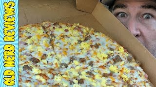 7 Eleven NEW AM Sunrise Breakfast Pizza FOOD REVIEW 🍕 [upl. by Conlin264]