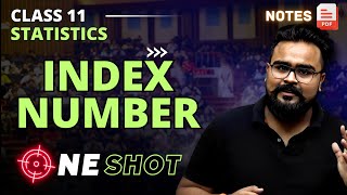 INDEX NUMBER statistics class 11 ONE SHOT  Complete Chapter  statistics by GAURAV JAIN [upl. by Oettam563]