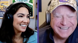 Gov Tim Walz Plays Madden with AOC  HarrisWalz 2024 [upl. by Erhard216]