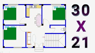 3021 house plan  3021 house plan west facing  3021 house design  3021 small house design [upl. by Aiceila]