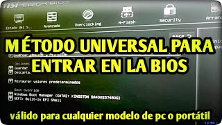 💻 ¡Cómo Acceder a la BIOS en Windows 💻 El Método Más Fácil valido para cualquier PC 💻 [upl. by Dominica]