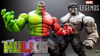 Custom Marvel Legends Compound Hulk amp Outback Hulk [upl. by Nnayecats455]