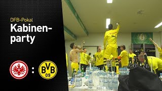 BVBKabinenparty nach Pokalsieg  Eintracht Frankfurt  BVB 12 [upl. by Eliott]