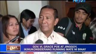 VP Binay announces his possible running mate in 2016 [upl. by Maurise]