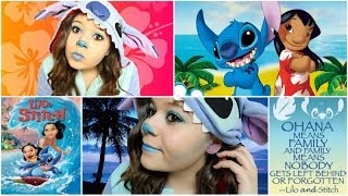 Stitch Halloween CostumeampMakeupDIY Ohana Sign [upl. by Eseerehs]