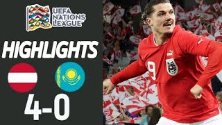 Österreich vs Kasachstan 40 Highlights  UEFA Nations League 2024 [upl. by Lichter]