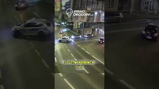 🚕⚠️🚓 Taksówkarz prawie staranował radiowóz policji 🎥 [upl. by Friedman]