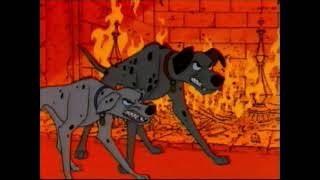 101 Dalmatians Pongo and Perdita Fight Jasper and Horace 1961 VHS Capture [upl. by Kizzee]