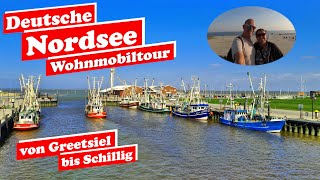 Wohnmobil Abenteuer deutsche Nordsee  tolle Stellplätze  Nordseeküste von Greetsiel bis Schillig [upl. by Nahsor463]