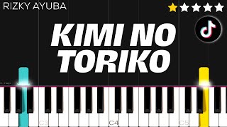 Rizky Ayuba  Kimi No Toriko TikTok Song  EASY Piano Tutorial [upl. by Helali]