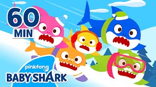 Christmas Baby Shark Doo Doo Doo 1 hour  Compilation  Christmas Songs  Baby Shark Official [upl. by Eugilegna]