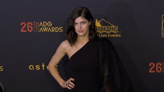 Alexandra Daddario 26th Annual ADG Awards Red Carpet Fashion [upl. by Dilan]