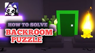 How to Solve Backroom Puzzle With Numbers amp Colored Switches in Pet Simulator 99 [upl. by Onileba]