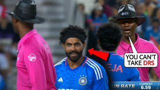 Huge Drama between Ravindra Jadeja and SA Umpire They Refused to accept his DRS appeal in Ind vs SA [upl. by Jarrett]