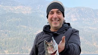 Head chef catches BEAUTIFUL kootenay Lake rainbow 🌈 October 2022 [upl. by Yacov]